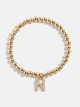 BaubleBar Gold/Pavé Dangle Charm Initial Pisa Bracelet  - N - 
    SALE STYLES START AT $10
  
