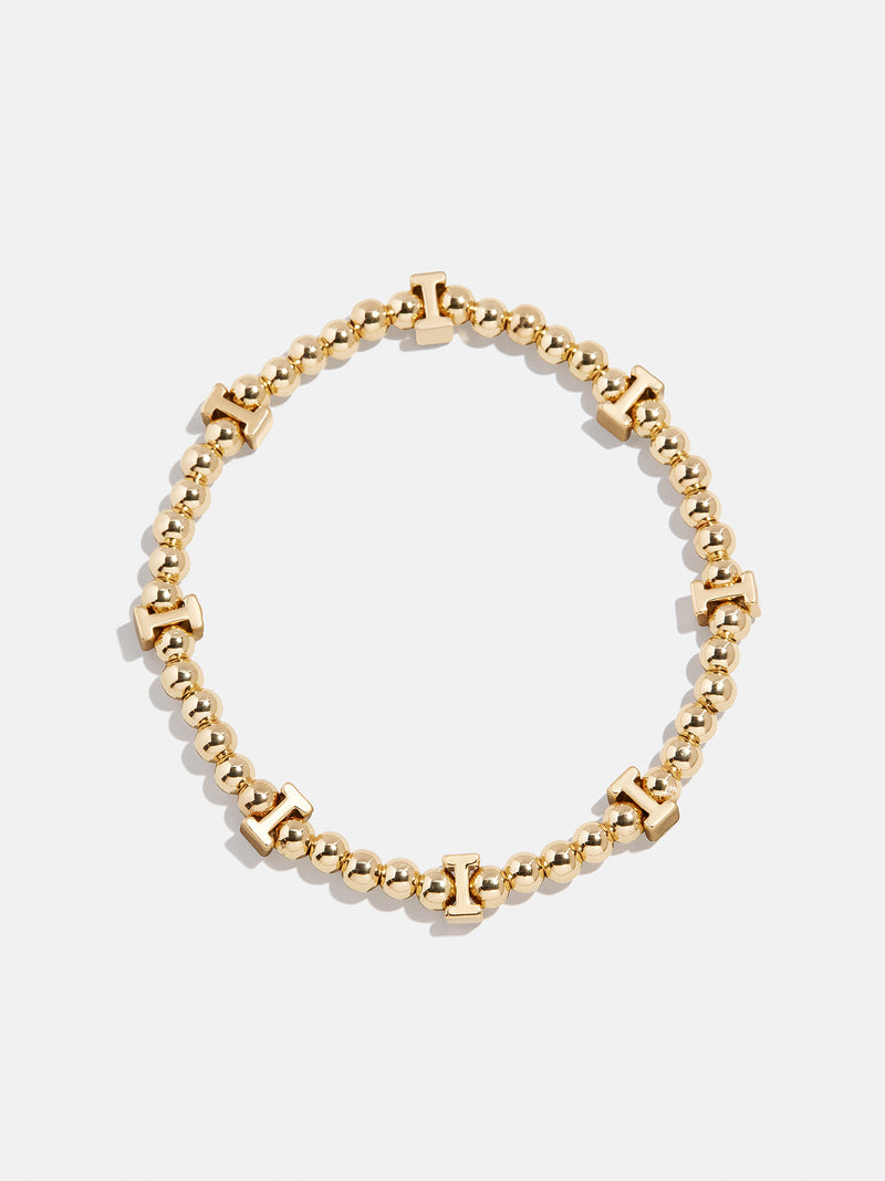 Gold Repeating Initial Pisa Bracelet - I