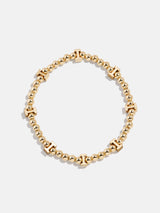 BaubleBar Gold Repeating Initial Pisa Bracelet - I - 
    Beaded bracelet for stacking 
  
