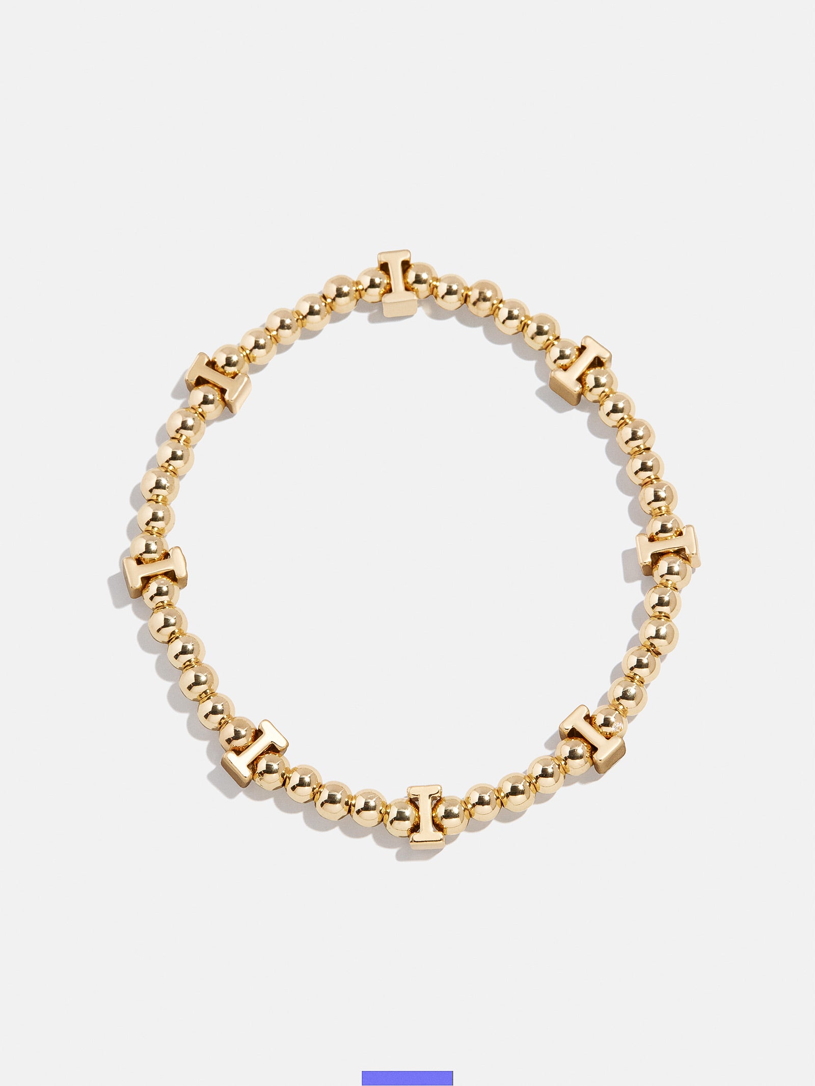 Gold Repeating Initial Pisa Bracelet - I
