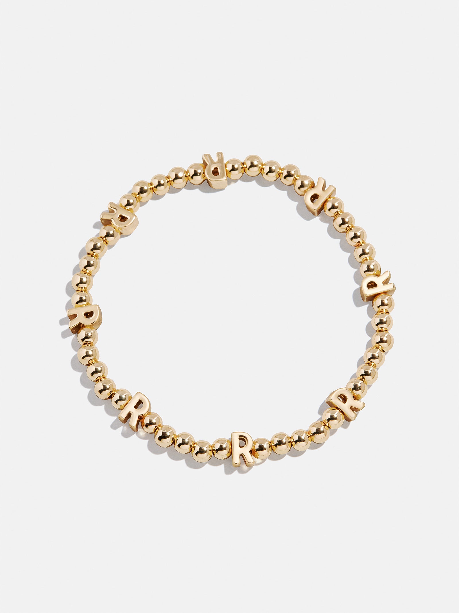 Gold Repeating Initial Pisa Bracelet - R