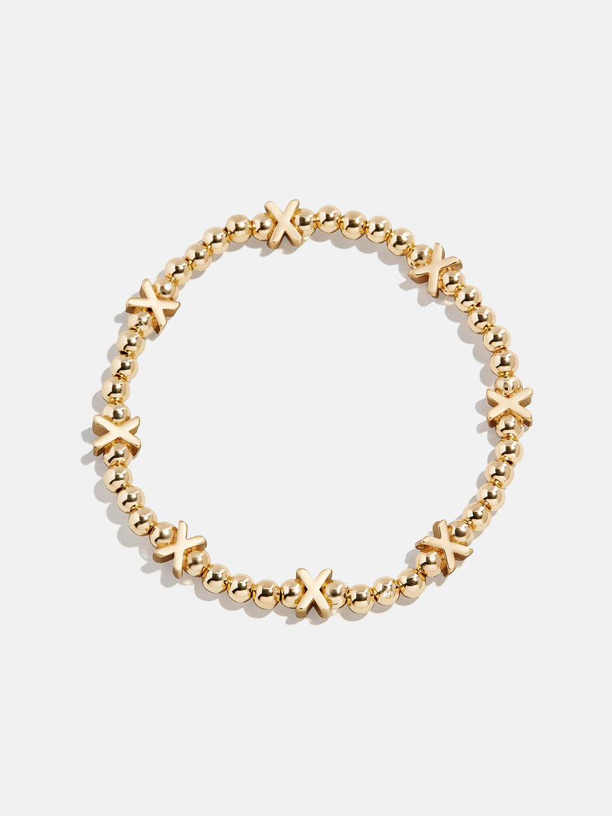 Gold Repeating Initial Pisa Bracelet - X