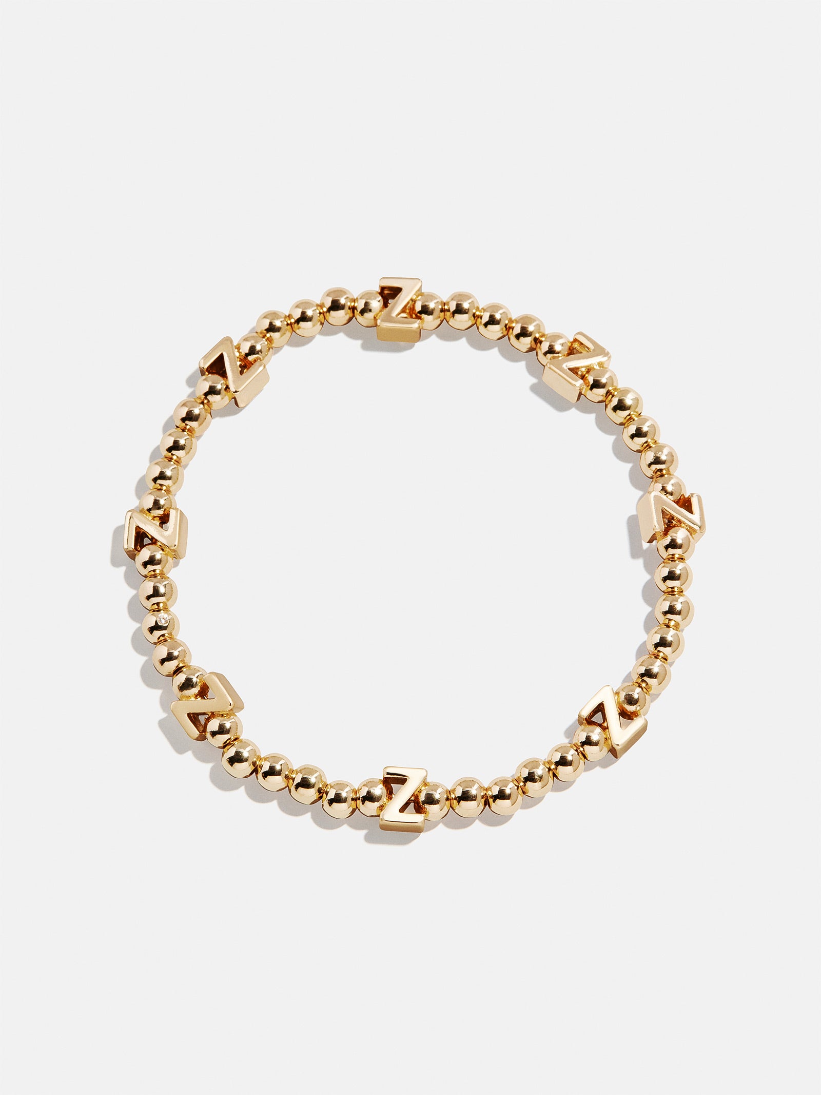 Gold Repeating Initial Pisa Bracelet - Z