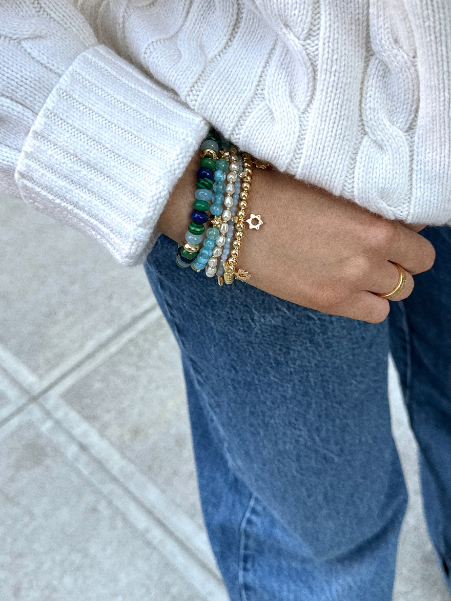 Peace of Mind Semi-Precious Bracelet - Star of David