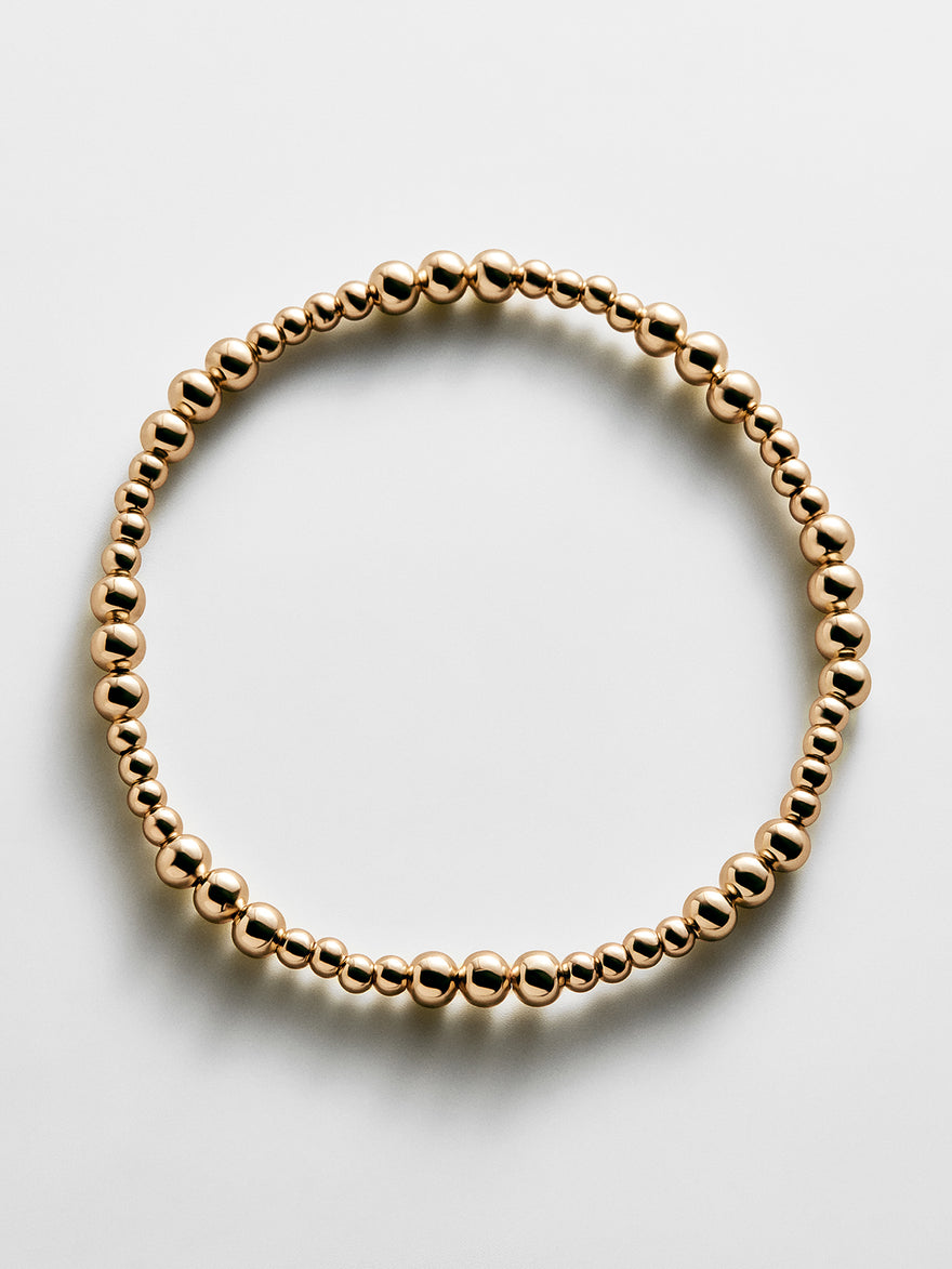 Paula Pisa Bracelet - 3MM/4MM Grouped Gold Pisa
