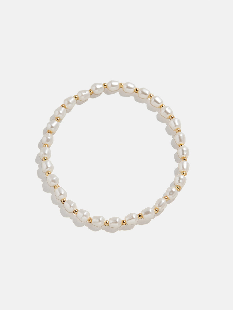 Pearl Stretch Bracelet - Repeating Pearl