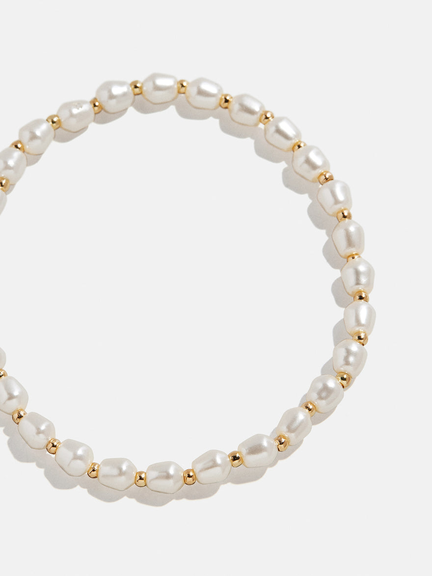 Pearl Stretch Bracelet - Repeating Pearl
