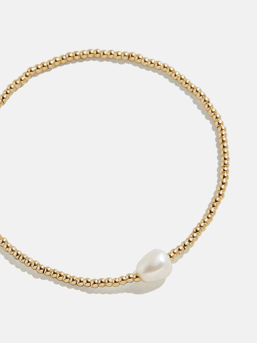 Pearl Stretch Bracelet - Single Pearl