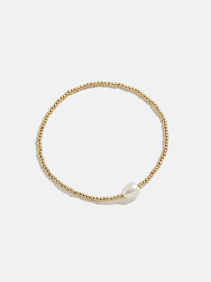 Pearl Stretch Bracelet - Single Pearl