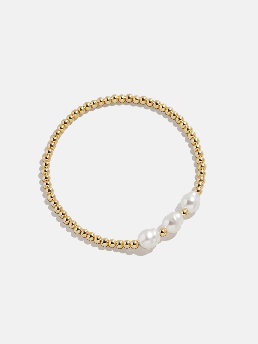 Pearl Stretch Bracelet - 3 Pearls