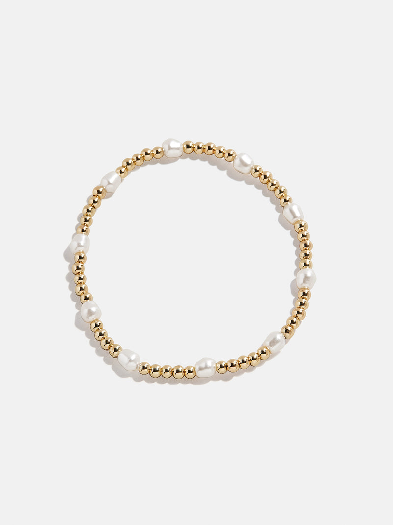 BaubleBar Pearl Stretch Bracelet - Spaced Pearls - 
    Gold bracelet for stacking
  
