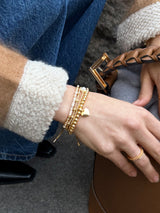 BaubleBar Millie Bubble Heart Pisa Bracelet - Heart - 
    Gold beaded bracelet for stacking
  
