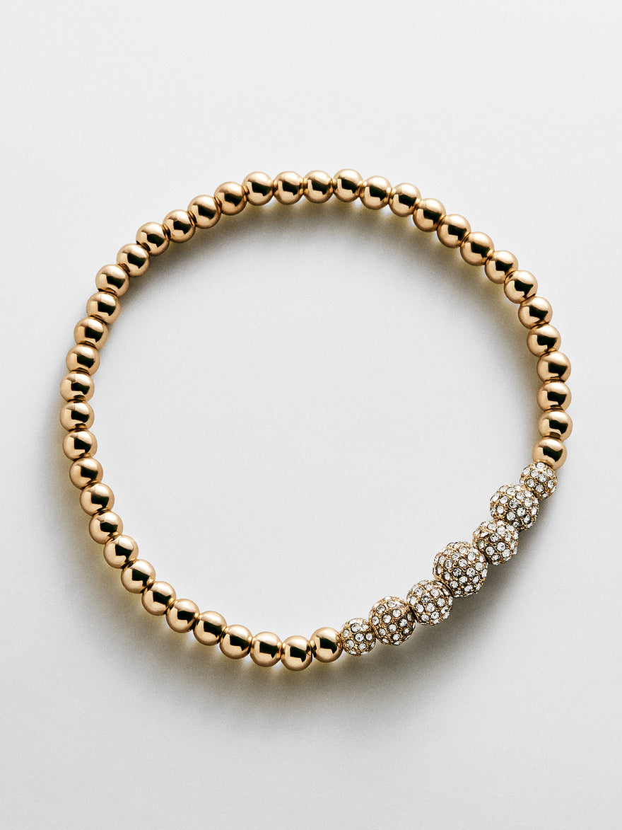 Pavé Pisa Bracelet - Centered Row Pavé