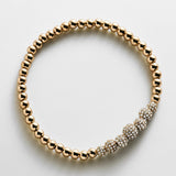Pavé Pisa Bracelet - Centered Row Pavé
