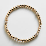 Pavé Pisa Bracelet - Alternating Pavé
