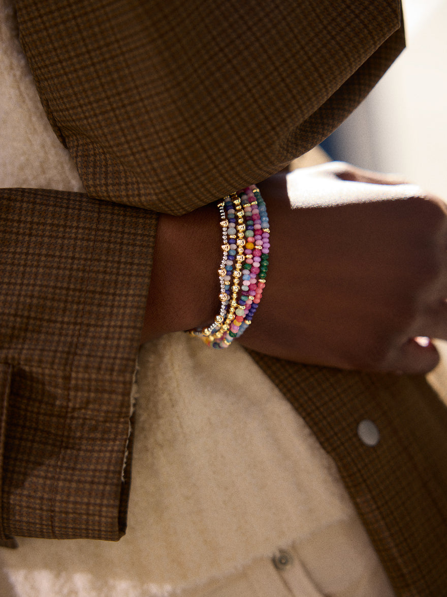 Emily Semi-Precious Bracelet - Multi Color Block
