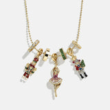 Nutcracker Ballet Christmas Charm Necklace - Nutcracker