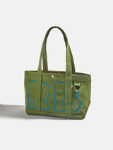 BaubleBar Royal Blue - 
    Personalized canvas tote bag with custom embroidered initials 
  
