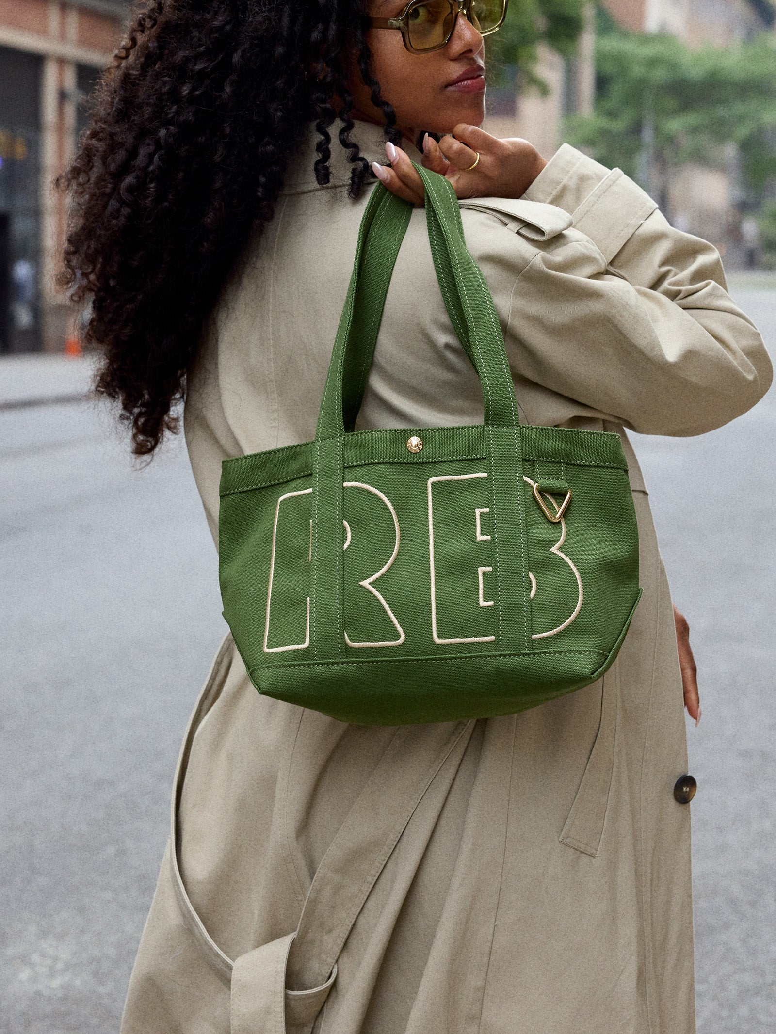 Custom Alpha Tote - Olive Green