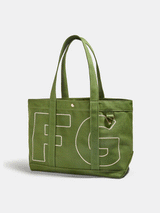 BaubleBar  - 
    Personalized canvas tote bag with custom embroidered initials 
  
