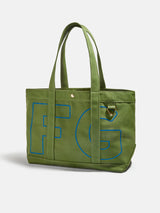 BaubleBar Royal Blue - 
    Personalized canvas tote bag with custom embroidered initials 
  
