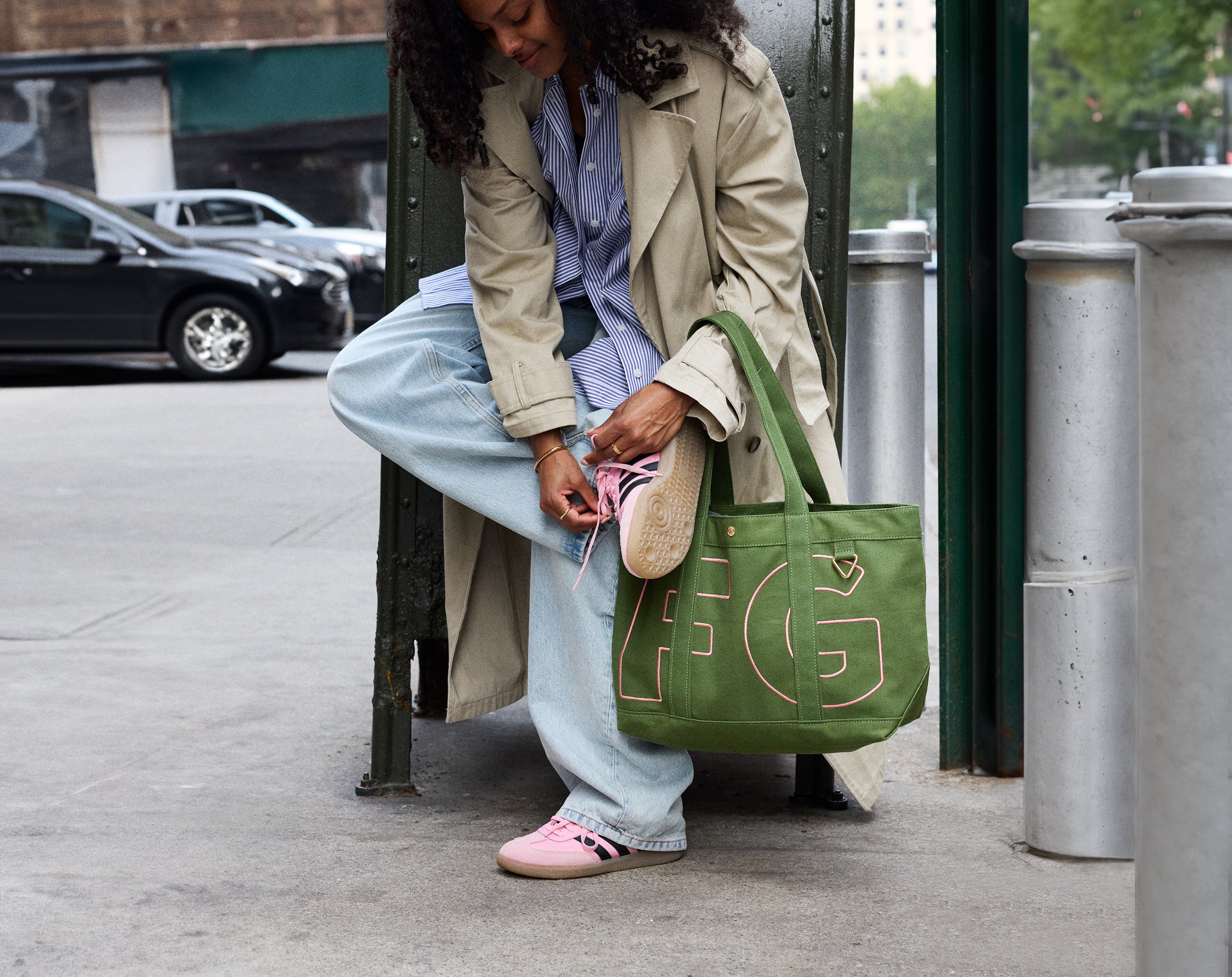 Custom Alpha Tote - Olive Green