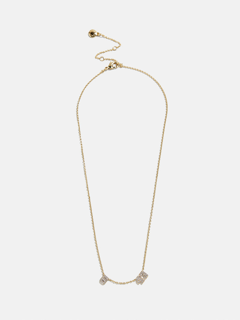 BaubleBar Varsity Number Custom Necklace - Two Gold Stations - 
    Personalized number necklace
  

