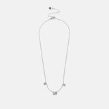 Varsity Number Custom Necklace - Three Silver Stations