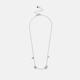 Varsity Number Custom Necklace - Four Silver Stations