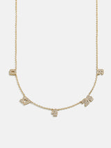 BaubleBar Varsity Number Custom Necklace - Five Gold Stations - 
    Personalized number necklace
  

