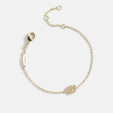 Varsity Number Custom Bracelet - One Gold Station