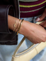BaubleBar Varsity Number Custom Bracelet - One Gold Station - 
    Personalized charm bracelet 
  
