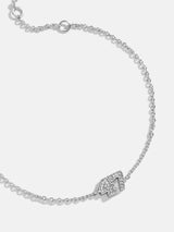 BaubleBar Varsity Number Custom Bracelet - One Silver Station - 
    Personalized charm bracelet 
  
