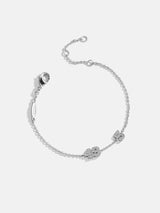 BaubleBar Varsity Number Custom Bracelet - Two Silver Stations - 
    Personalized charm bracelet 
  
