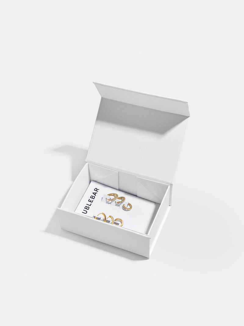 BaubleBar Small Gift Box - Multi S - 
    White jewelry storage box 
  
