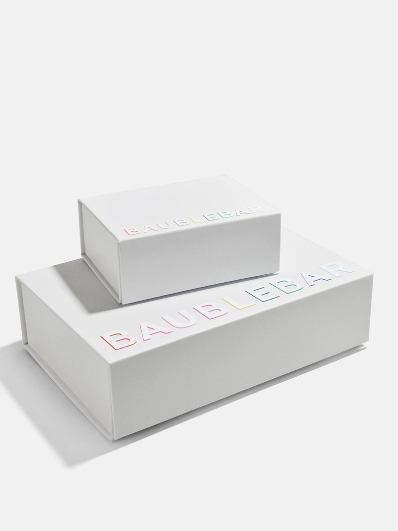 BaubleBar Large Gift Box - Multi L - 
    White jewelry storage box 
  
