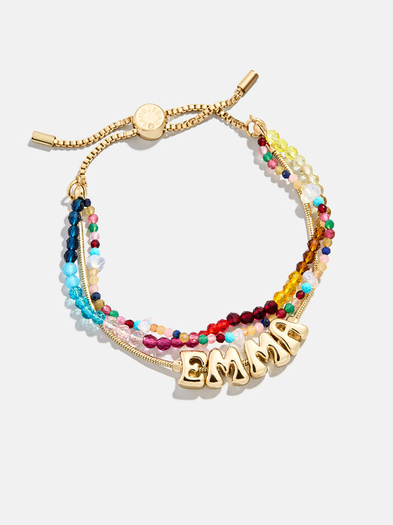 BaubleBar Rowan Semi-Precious Custom Layered Bracelet - Lisbon - 
    3-in-1 chains for bracelet stack 
  
