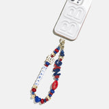 NFL Beaded Phone Charm - New York Giants