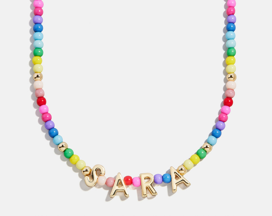 Bead Mine Kids’ Custom Name Necklace - Multi