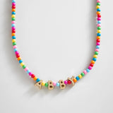 Bead Mine Kids' Custom Name Necklace - Dark Multi