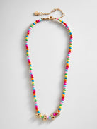 Bead Mine Kids' Custom Name Necklace - Dark Multi