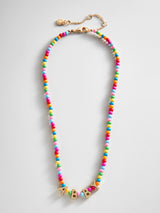 BaubleBar Bead Mine Kids' Custom Name Necklace - Dark Multi - 
    Customizable colorful beaded necklace
  
