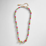 Bead Mine Kids' Custom Name Necklace - Dark Multi