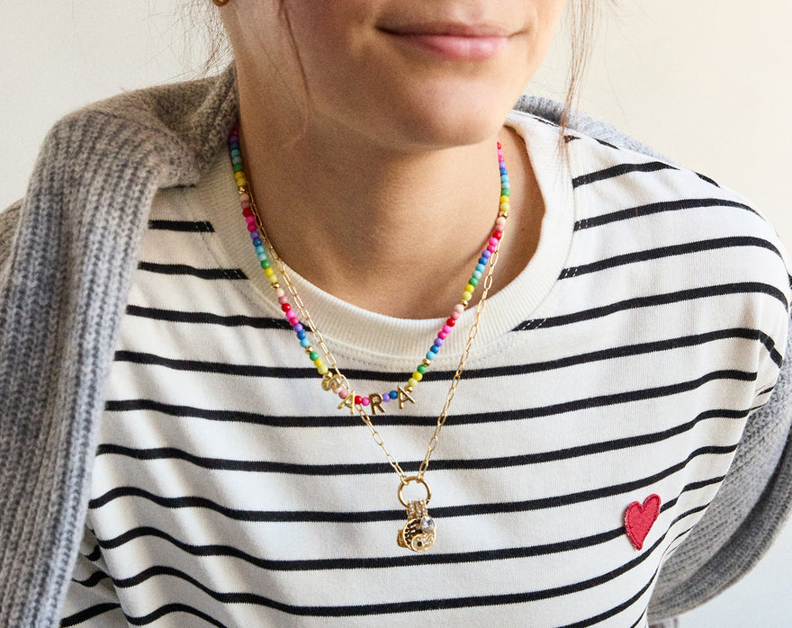 Bead Mine Kids’ Custom Name Necklace - Multi