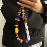 NFL Beaded Phone Charm - Minnesota Vikings