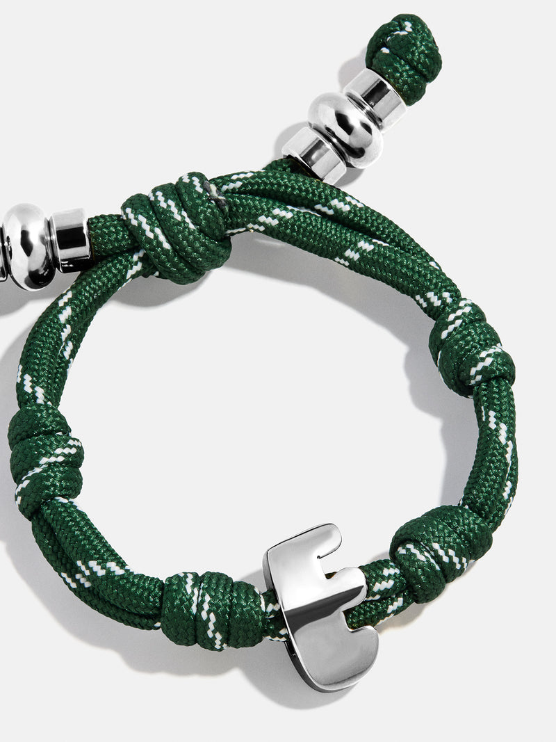 BaubleBar Silver - 
    Initial waterproof paracord bracelet
  
