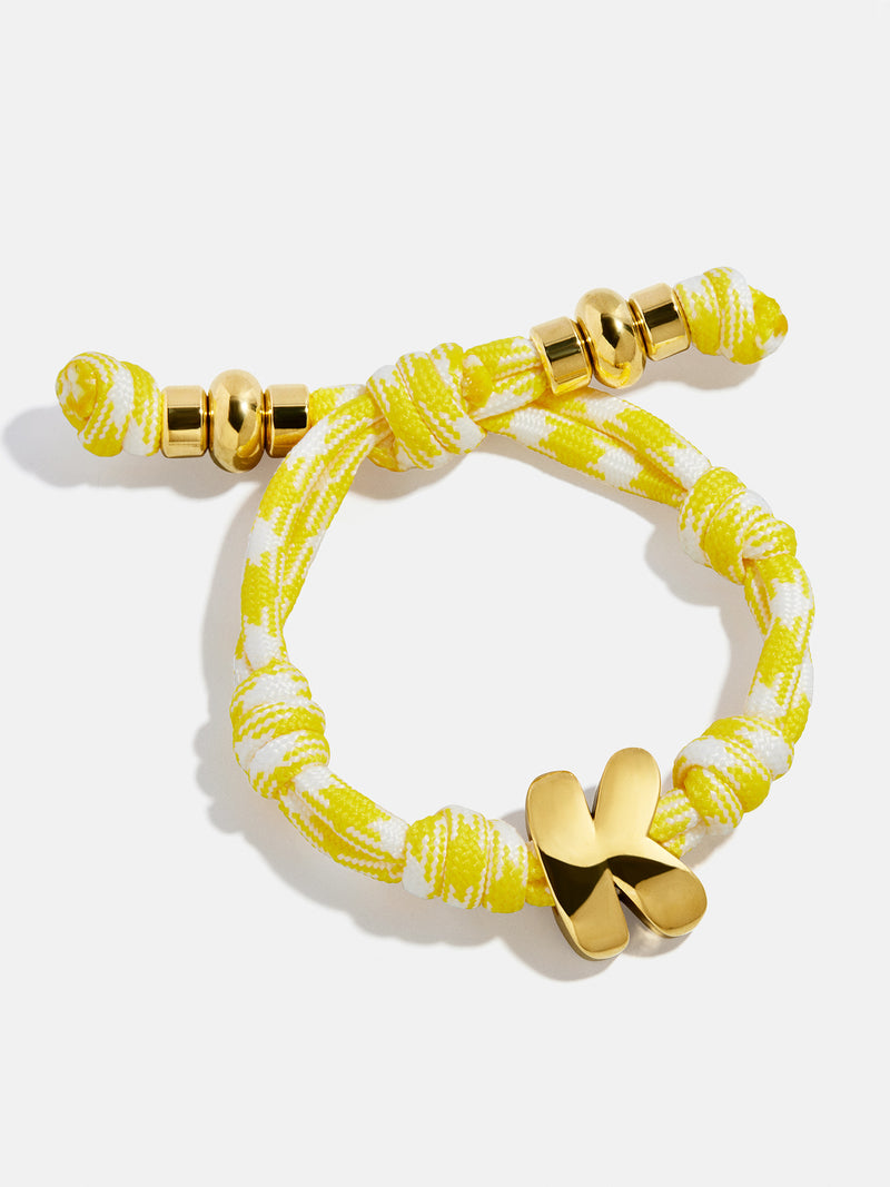 BaubleBar Gold - 
    Initial waterproof paracord bracelet
  
