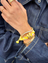 BaubleBar Knotty Initial Bracelet - Bright Yellow - 
    Initial waterproof paracord bracelet
  
