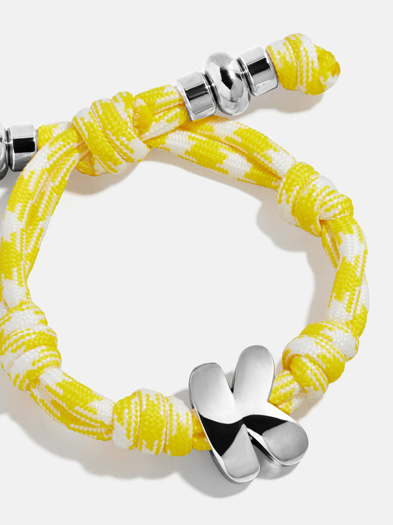 BaubleBar Silver - 
    Initial waterproof paracord bracelet
  
