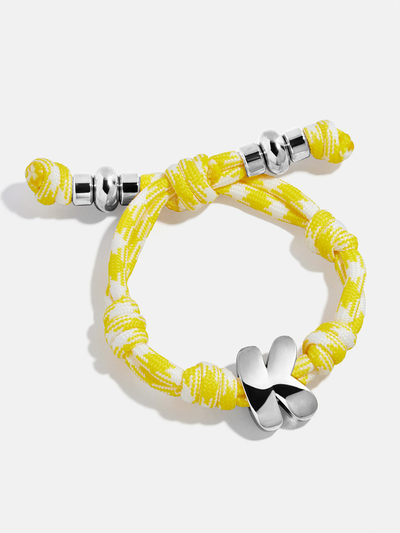 BaubleBar Silver - 
    Initial waterproof paracord bracelet
  
